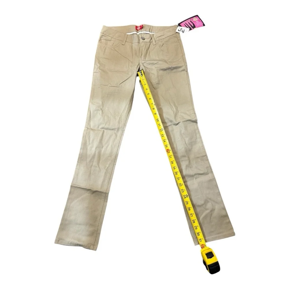 🔥Dickies Skinny🖤🤑Khaki Pants 5-Pocket Low Rise Skater Aesthetic Chino Uniform